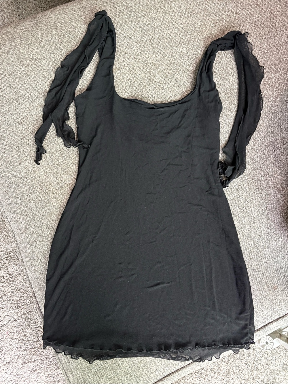 White Fox Black Women’s Sleeveless Tie-Shoulder Dress